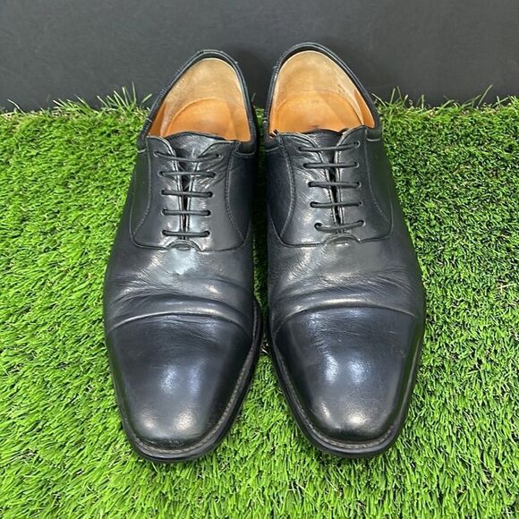 COPY - Magnanni Frederico Black Leather Cap Toe Derby main image 9
